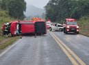 Acidente entre dois veículos deixa um morto e interdita BR-280 em Corupá
