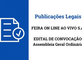 EDITAL DE CONVOCAÇÃO - FEIRA ON LINE AO VIVO S.A.