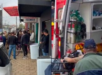 Suspeito é baleado em tentativa de assalto a loja de celulares em Joinville