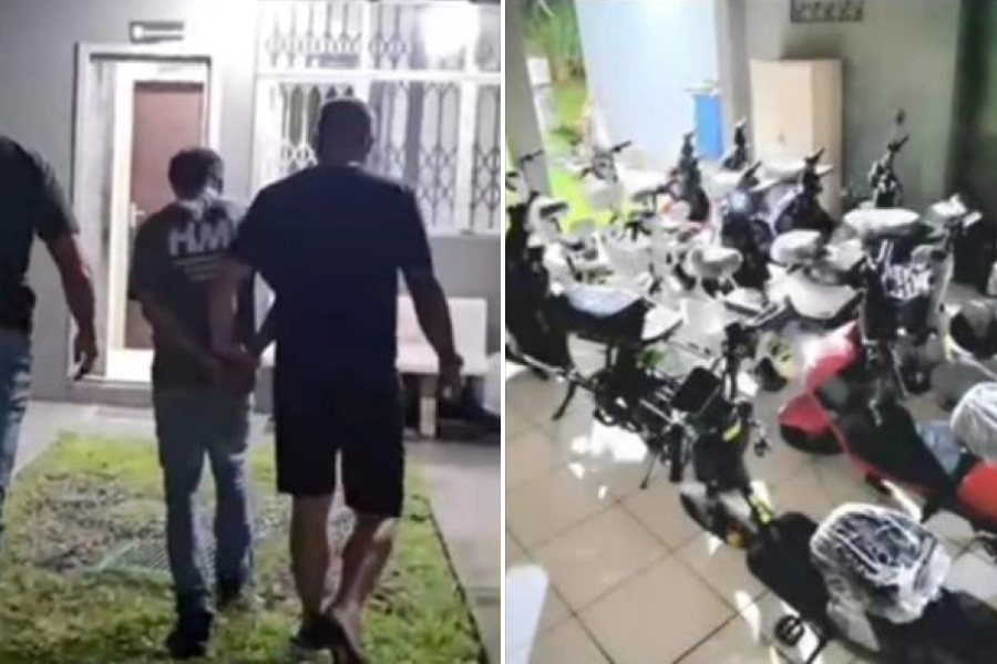 Polícia prende homem e recupera 15 motos elétricas furtadas em Joinville