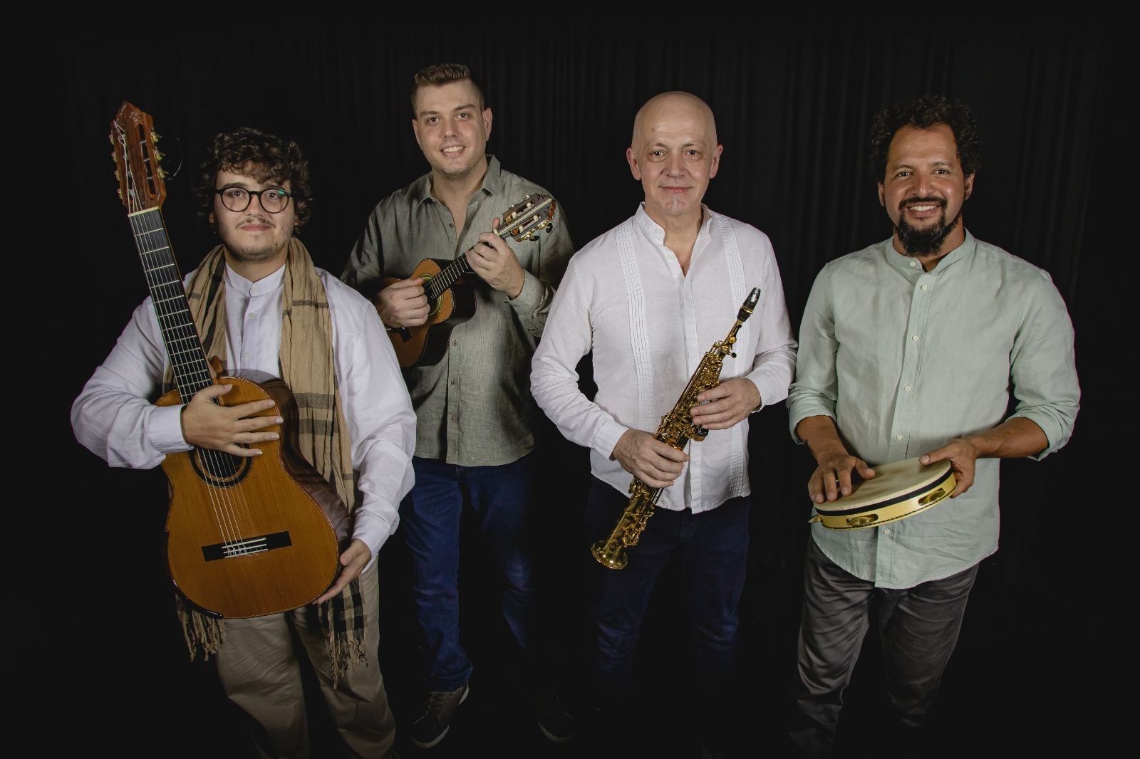 Quarteto de choro Chá de Cevada realiza apresentação gratuita em São Francisco do Sul neste domingo